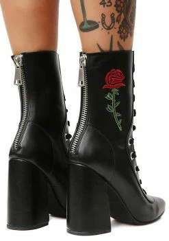 Poster Grl Last Rose Lace-Up Boots Boots & Booties