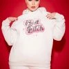 Poster Grl Plus Bad Bish Vibe Airbrushed Fleece Hoodie