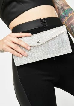 Poster Grl Trophy Wife Rhinestone Clutch Bags & Wallets