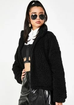 Poster Grl Outerwear Power Puff Teddy Jacket