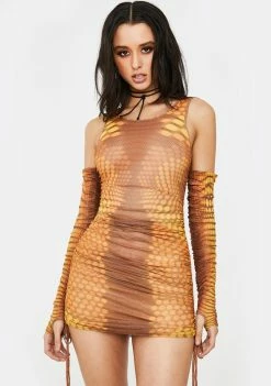 Poster Grl Glow New Money Mesh Dress Dresses