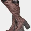 Poster Grl Chocolate Step It Out Platform Work Boots
