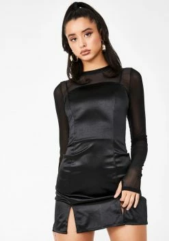 Poster Grl Dresses Call Me Over Satin Dress