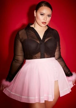 Poster Grl Plus School Sweetheart Pleated Skirt Bottoms