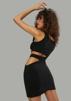 Poster Grl Secret Missions Sheer One-Sleeve Dress 9 Poster Grl Secret Missions Sheer One-Sleeve Dress