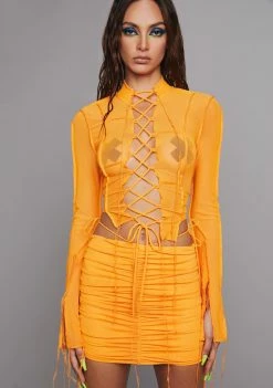 Poster Grl Heating Up Mesh Skirt Set Skirts Set