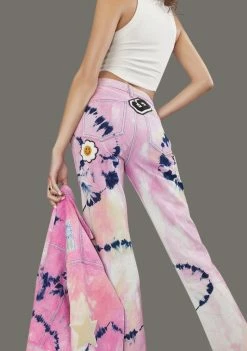 Poster Grl Twisted Rhythm Patched Tie Dye Jeans