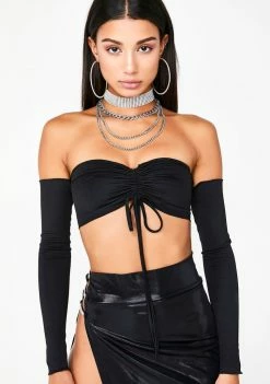 Poster Grl Tops Money Spendin' Off The Shoulder Top
