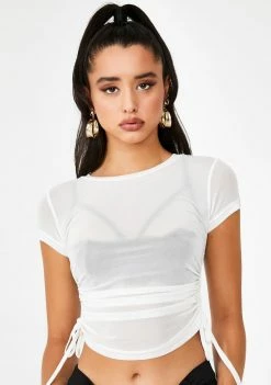 Poster Grl Tops 100 Percent That Bish Mesh Tee