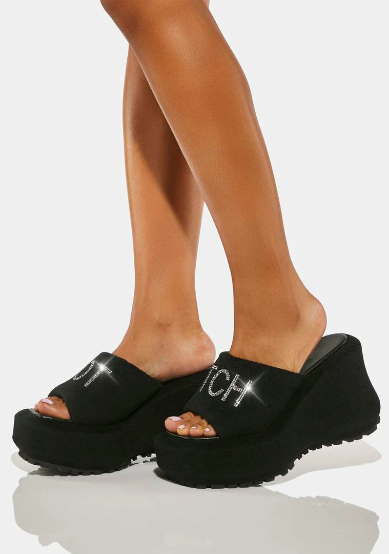 Poster Grl Platform Sandals That's My Name Platform Slides 4 Poster Grl Platform Sandals That's My Name Platform Slides