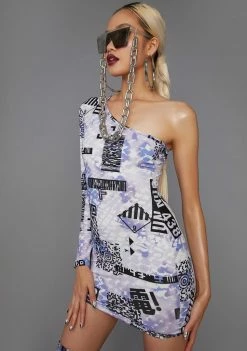 Poster Grl Dresses QR Cutie Asymmetrical Mini Dress