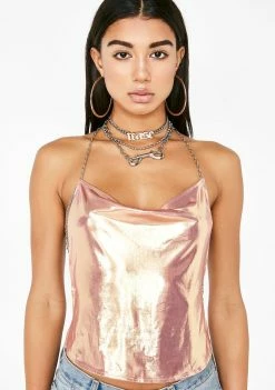 Poster Grl Champagne Showers Chain Top