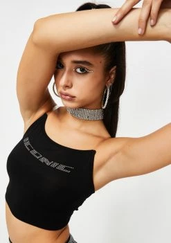 Poster Grl Tops Iconic Clout Rhinestone Tank