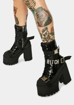 Poster Grl The Baddest B Chunky Platforms 9 Poster Grl The Baddest B Chunky Platforms