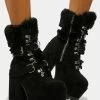Poster Grl Snow More Lies Platform Boots Platforms