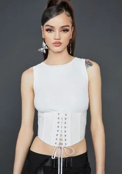 Poster Grl Search And Destroy Corset Tank Corset Top