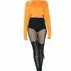 Poster Grl Bottoms All About It Fishnet Corset Leggings