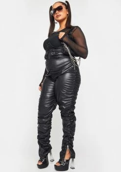 Poster Grl Plus Kick Your Game Ruched Leggings Bottoms