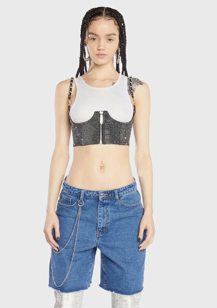 Poster Grl Bling My Type Underbust Corset Corset Top 4 Poster Grl Bling My Type Underbust Corset Corset Top