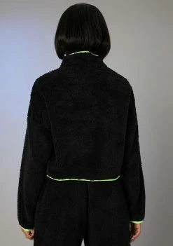 Poster Grl Outerwear None Of Ur Business Teddy Pullover