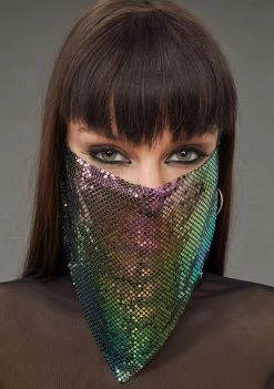 Poster Grl Face Masks Keeping Secrets Chainmail Face Mask