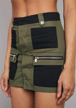 Poster Grl Varsity Player Colorblock Mini Skirt Bottoms