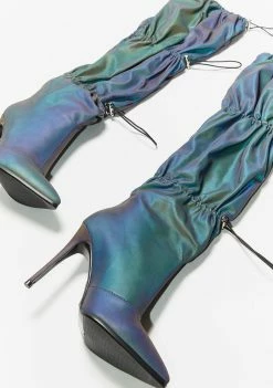 Poster Grl Rack It Up Reflective Boots Boots & Booties 9 Poster Grl Rack It Up Reflective Boots Boots & Booties