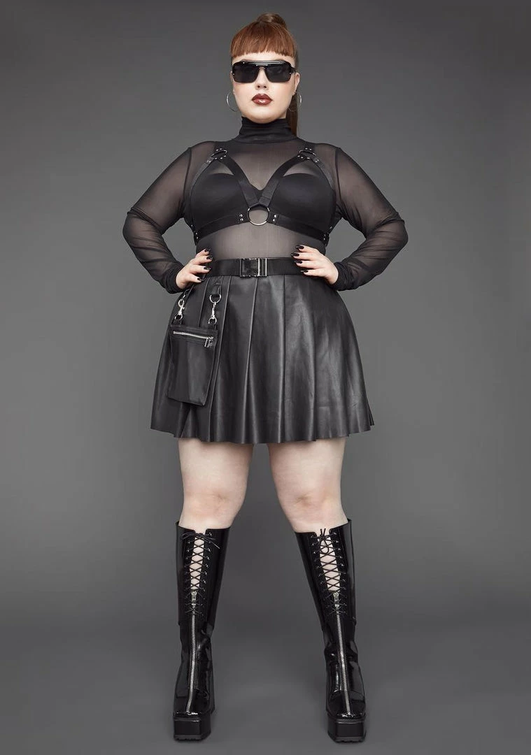 Poster Grl Plus Ready For Action Pleated Skirt 5 Poster Grl Plus Ready For Action Pleated Skirt