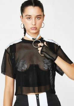 Poster Grl Post N' Delete Fishnet Set Tops
