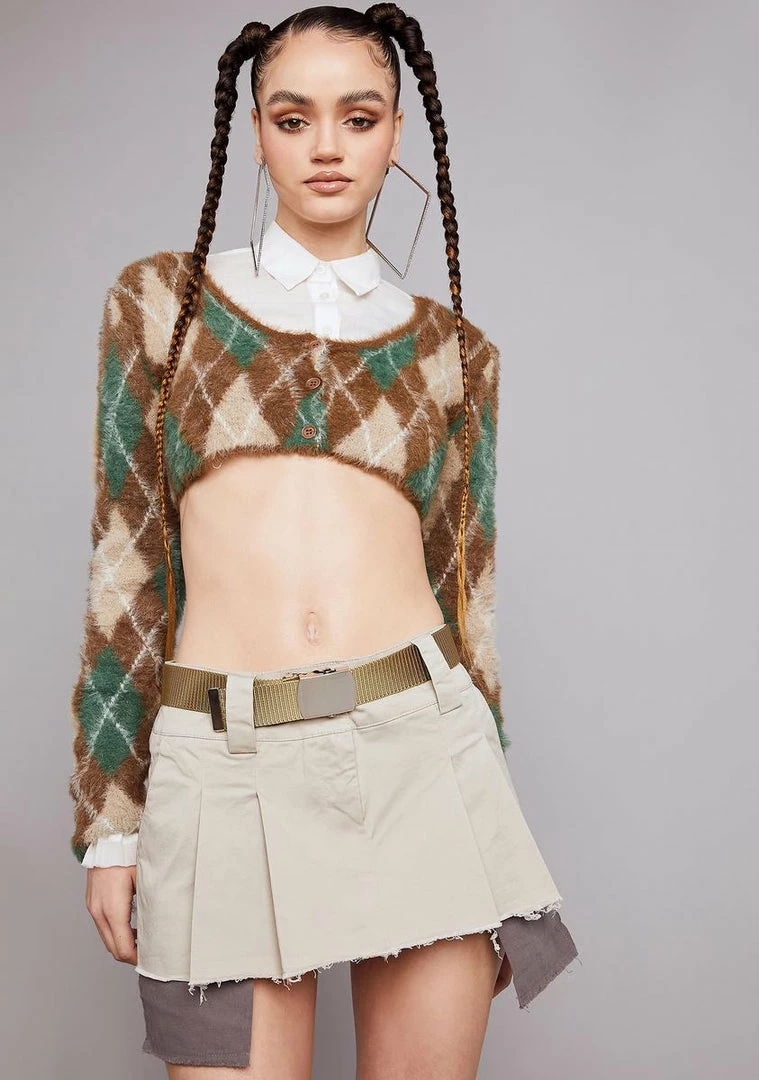 Poster Grl Khaki Viral Attitude Pleated Mini Skirt Pleated Skirt 4 Poster Grl Khaki Viral Attitude Pleated Mini Skirt Pleated Skirt