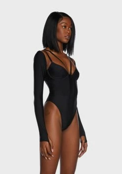 Poster Grl Cut-Out Bodysuit Lick You Lots Strappy Bodysuit