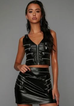 Poster Grl Blame It On Me Moto Skirt Bottoms