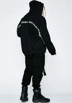 Poster Grl Outerwear Zero Love Lace-Up Hoodie 11 Poster Grl Outerwear Zero Love Lace-Up Hoodie