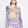 Poster Grl Lavender Hypnotic Habits Ruched Skirt Set