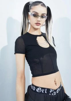 Poster Grl Do It Again Mesh Keyhole Top Tops 7 Poster Grl Do It Again Mesh Keyhole Top Tops