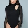 Poster Grl Back Atcha Cut-Out Bodysuit Tops