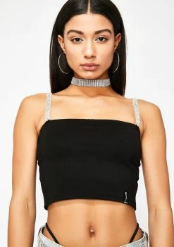 Poster Grl Platinum Pressure Rhinestone Top