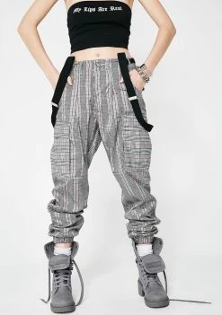Poster Grl Bottoms Do Homewerk Suspender Cargo Pants