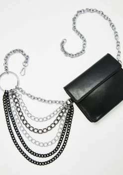 Poster Grl Bags & Wallets Iced Out Chain Fanny Pack