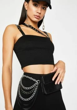 Poster Grl Bags & Wallets Iced Out Chain Fanny Pack