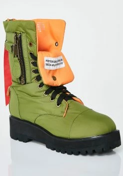 Poster Grl Boots & Booties Kush Combat Flight Boots