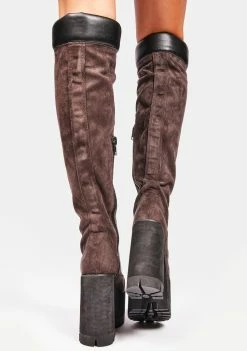 Poster Grl Chocolate Step It Out Platform Work Boots 11 Poster Grl Chocolate Step It Out Platform Work Boots