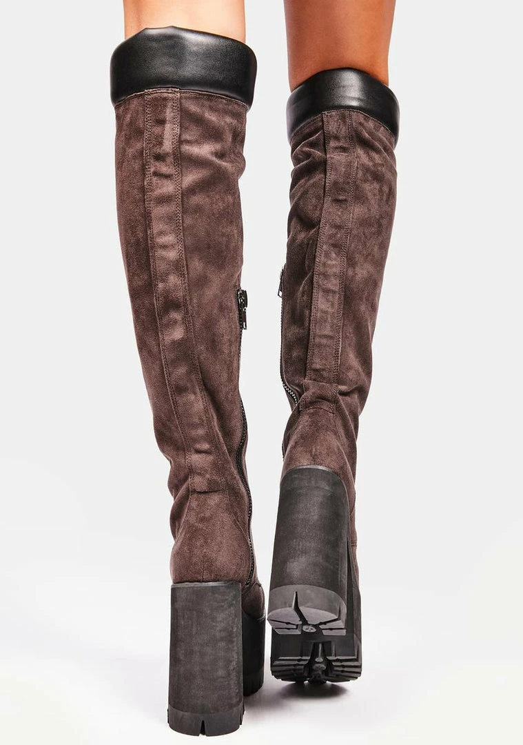 Poster Grl Chocolate Step It Out Platform Work Boots 7 Poster Grl Chocolate Step It Out Platform Work Boots