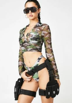 Poster Grl I Will Hunt U Down Camo Set Swim