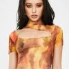 Poster Grl Glow Viral Overnight Mesh Top Tops