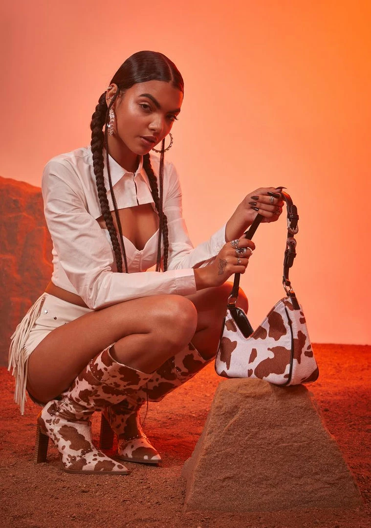 Poster Grl Round 'Em Up Cowhide Shoulder Bag Bags & Wallets 5 Poster Grl Round 'Em Up Cowhide Shoulder Bag Bags & Wallets