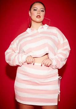 Poster Grl Plus Sweet Roll Call Rugby Skirt Set