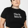 Poster Grl Tops Thicc Bish Graphic Tee