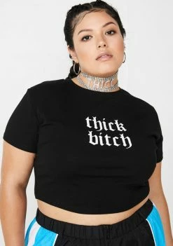 Poster Grl Tops Thicc Bish Graphic Tee