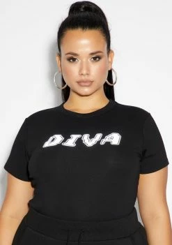 Poster Grl Hey I'm A Diva Reflective Tee